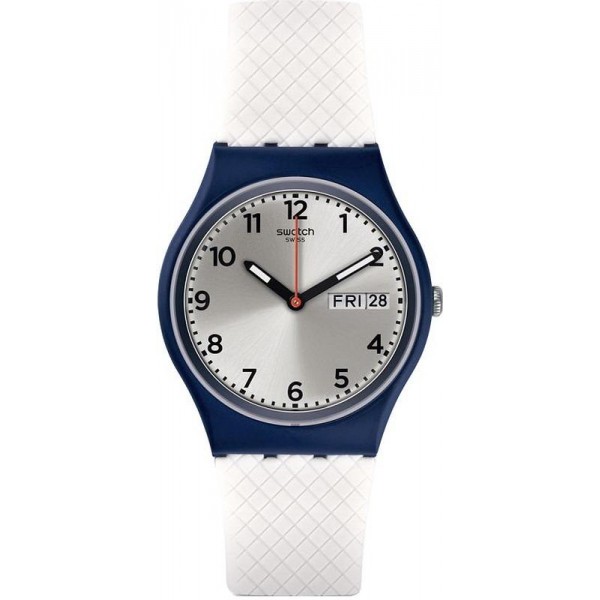 Swatch Unisex Watch Gent White Delight GN720 Buy Swatch Unisex Watch Gent White Delight GN720