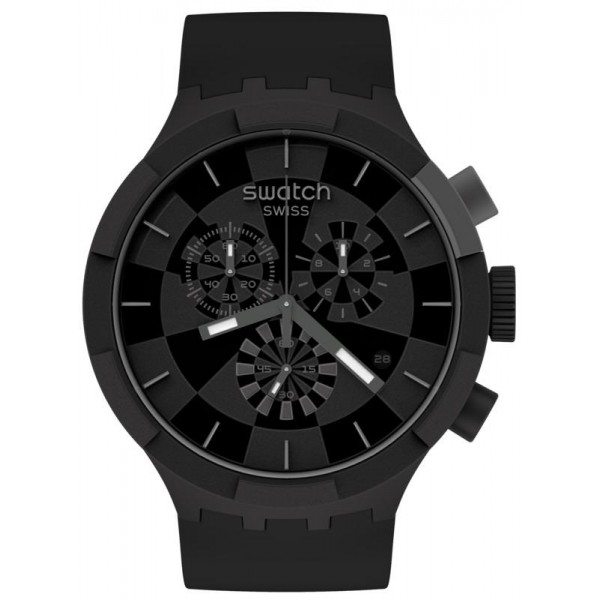 Comprare Orologio Swatch Big Bold Chrono Checkpoint Black SB02B400