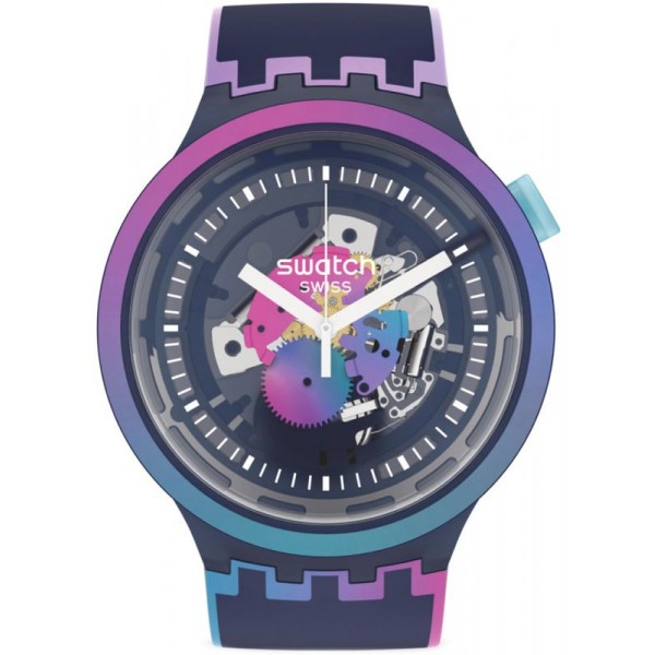 Orologio Swatch Big Bold #Rainbowinthenight SO27N112 Comprare Orologio Swatch Big Bold #Rainbowinthenight SO27N112
