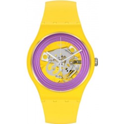 Orologio Swatch Unisex New Gent Purple Rings Yellow SO29J100