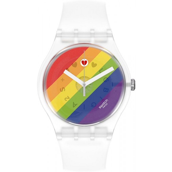 Comprare Orologio Swatch Donna New Gent Stripe Fierce SO29K701
