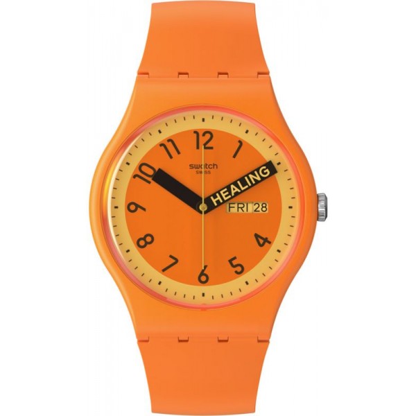 Orologio Swatch Unisex New Gent Proudly Orange SO29O700 Comprare Orologio Swatch Unisex New Gent Proudly Orange SO29O700