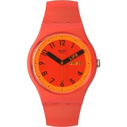 Montre Swatch Unisex New Gent Proudly Red SO29R705