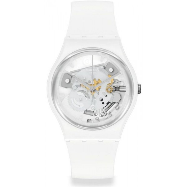 Swatch Unisex Watch Gent Spot Time White SO31W102 Buy Swatch Unisex Watch Gent Spot Time White SO31W102