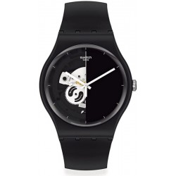 Montre Swatch Unisex New Gent Live Time Black SO32B107