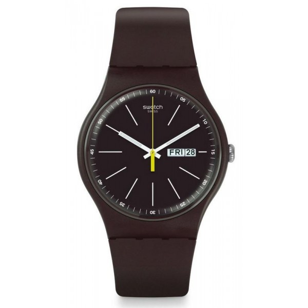 Swatch Unisex Watch New Gent Blue Browny SUOC704 Buy Swatch Unisex Watch New Gent Blue Browny SUOC704