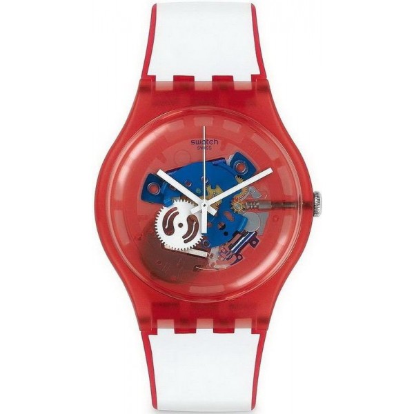 Swatch Unisex Watch New Gent Clownfish Red SUOR102 Buy Swatch Unisex Watch New Gent Clownfish Red SUOR102