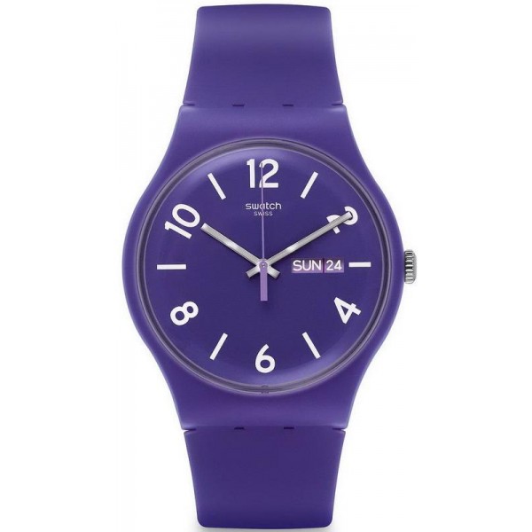 Montre Swatch Unisex New Gent Backup Purple SUOV703 Acheter Montre Swatch Unisex New Gent Backup Purple SUOV703