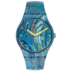 Swatch Watch MoMA The Starry Night by Vincent Van Gogh SUOZ335
