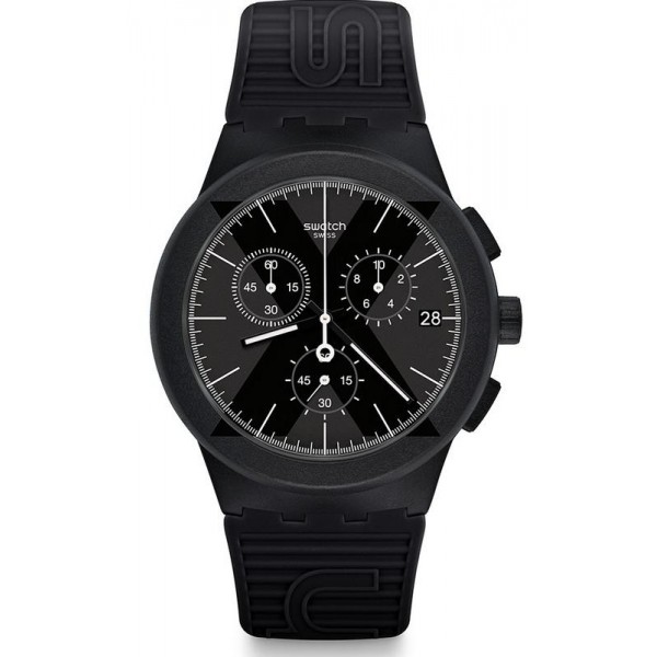 Kaufen Sie Swatch Herrenuhr Chrono Plastic X-District Black SUSB413
