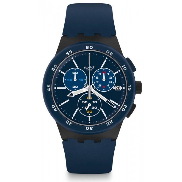 Orologio Swatch Uomo Chrono Plastic Blue Steward SUSB417 Comprare Orologio Swatch Uomo Chrono Plastic Blue Steward SUSB417