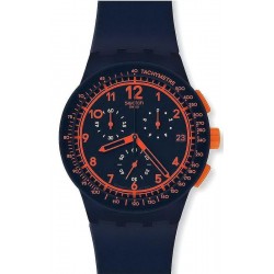 Swatch Unisex Watch Chrono Plastic Rebirth Blue SUSN401