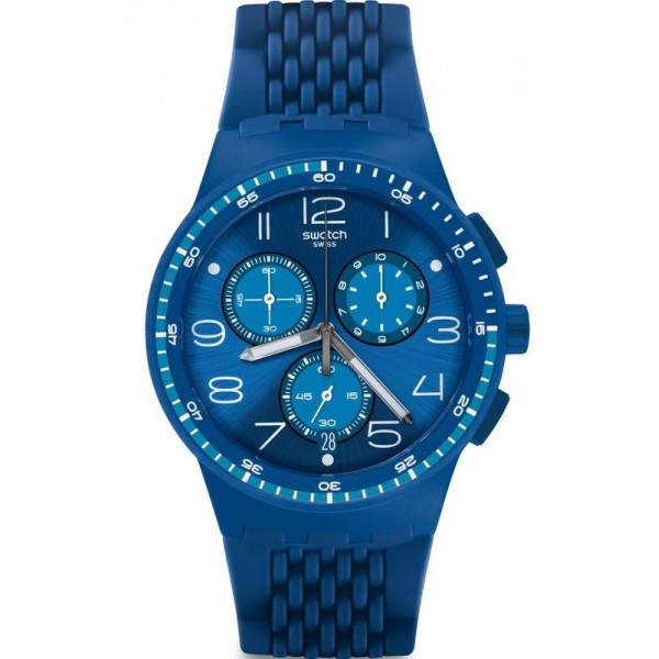 Orologio Swatch Unisex Chrono Plastic Triple Blu SUSN415 Comprare Orologio Swatch Unisex Chrono Plastic Triple Blu SUSN415