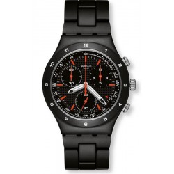 Swatch Herrenuhr Irony Chrono Black Coat YCB4019AG