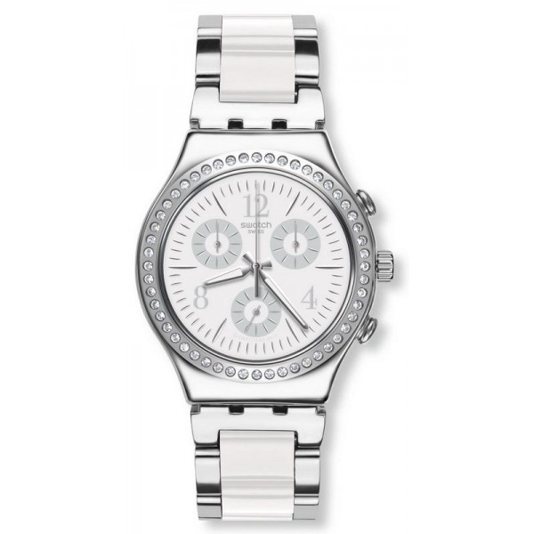 Swatch Unisex Watch Irony Chrono Made In White YCS119G Buy Swatch Unisex Watch Irony Chrono Made In White YCS119G