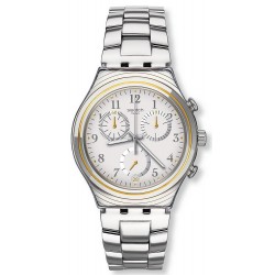 Swatch Unisex Watch Irony Chrono Silvernow YCS586G