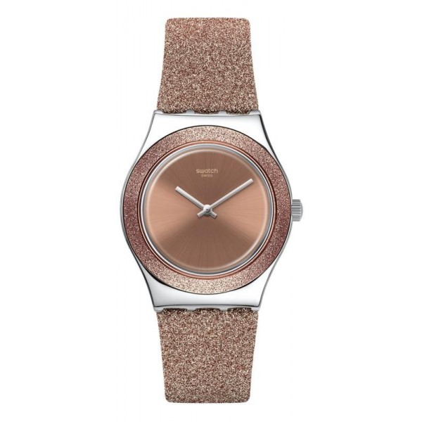 Swatch Ladies Watch Irony Medium Rose Sparkle YLS220 Buy Swatch Ladies Watch Irony Medium Rose Sparkle YLS220