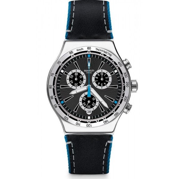 Swatch Men's Watch Irony Chrono Blue Details YVS442 Buy Swatch Men's Watch Irony Chrono Blue Details YVS442