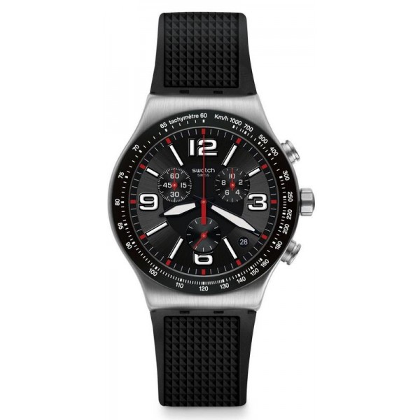 Swatch Mens Watch Irony Chrono Very Dark Grid YVS461 Buy Swatch Mens Watch Irony Chrono Very Dark Grid YVS461