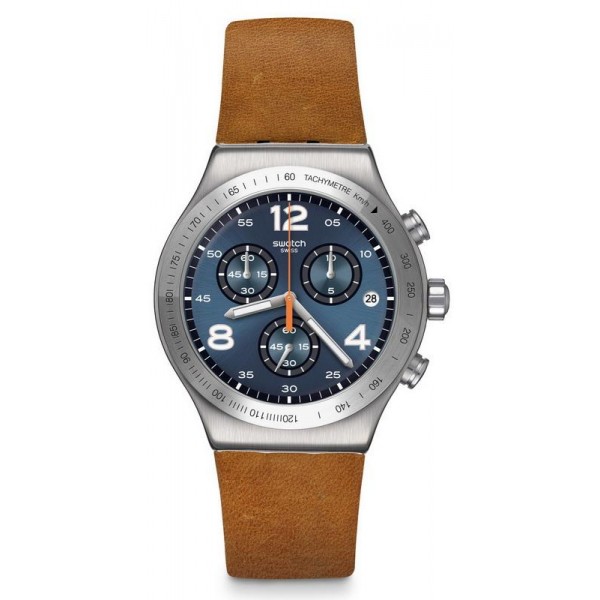 Swatch Herrenuhr Irony Chrono Cognac Wrist YVS470 kaufen