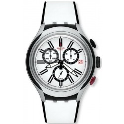 Swatch Herrenuhr Irony Xlite Black Wheel Chronograph YYS4005